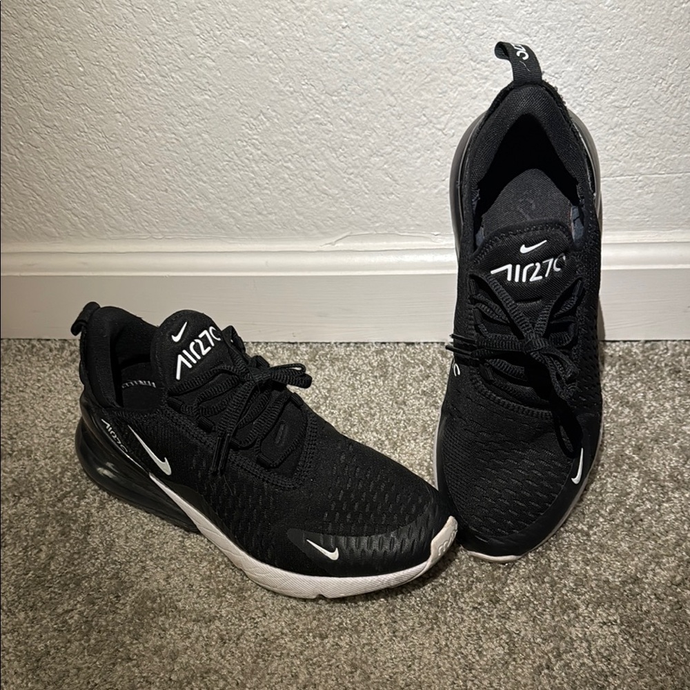Nike Air Max 270 Black and White Men's Athletic Shoes